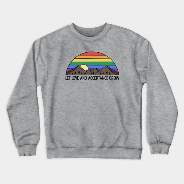 Love & Acceptance Crewneck Sweatshirt by SommersethArt